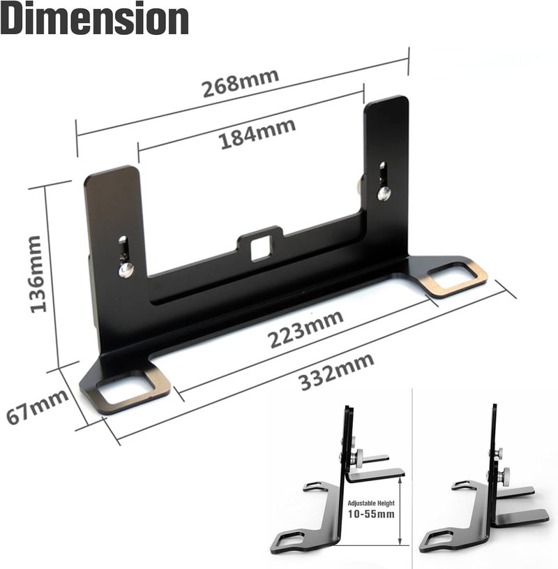 JHKLS Universal Child Seat Anchor Kit Safe Cars Seat Mount Bracket, Universal ISOFIX Latch Interface Bracket Steel Latch Connector 332*135*136mm Height Adjustable for Sedans - Image 3